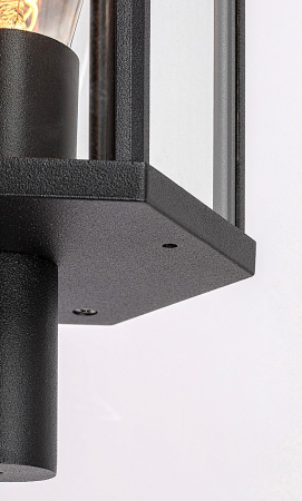 Aplica exterior Rabalux Dubrovnik E27 aluminiu mat black stil clasic, IP44 7239 [4]