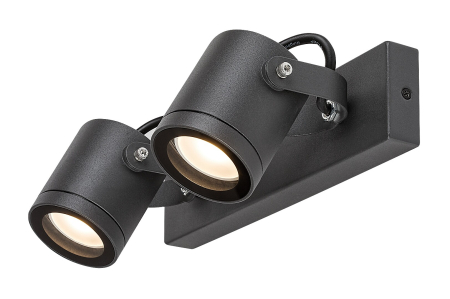 Aplice - Aplica exterior Rabalux Elva GU10 aluminiu anthracite stil industrial, IP44 7930