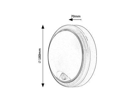 Aplica exterior Rabalux Hitura LED 15W 1500lm 4000KK plastic white stil modern, IP54 77029 [5]