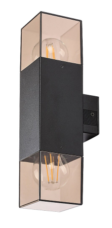 Aplica exterior Rabalux Loanda E27 aluminiu black stil modern, IP44 77081 [1]