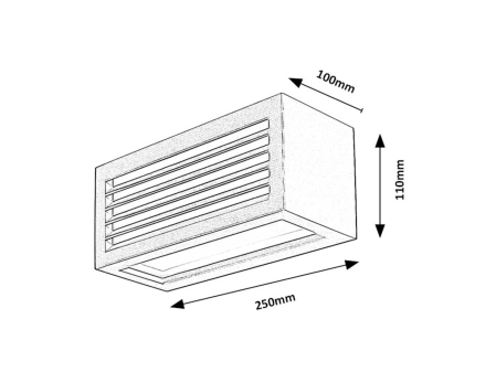Aplica exterior Rabalux Lublin LED 10W 480lm 4000KK aluminiu black stil modern, IP54 77100 [6]
