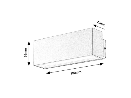 Aplica exterior Rabalux Mataro LED 10W 970lm 4000KK aluminiu white stil modern, IP54 77076 [6]