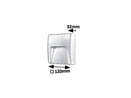 Aplica exterior Rabalux Trento LED 3W 100lm 4000KK plastic white stil functional, IP65 8893 [2]