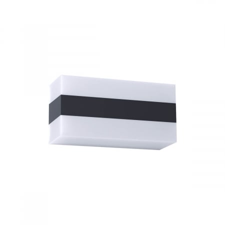 BLACK FRIDAY 2024 - Aplica exterior REDO KODIAK, R90327, Policarbonat, Alb/Negru, LED, 8W, 610lm, 4000K, IP65