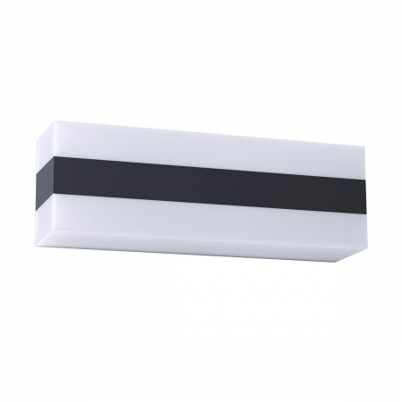 BLACK FRIDAY 2024 - Aplica exterior REDO KODIAK, R90331, Policarbonat, Alb/Negru, LED, 12W, 830lm, 4000K, IP65