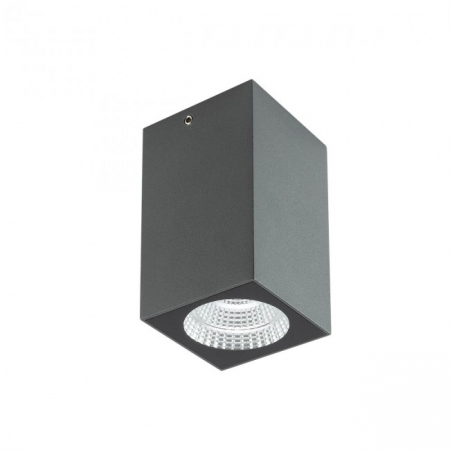 BLACK FRIDAY 2024 - Aplica exterior Redo QUAD 90091 LED 3W h100 Ø60 280lm 3000K IP65 Nedimabil Gri Inchis