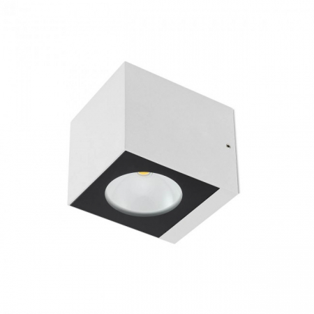 Aplica exterior Redo TEKO 90097 LED 6W h91 Ø 580lm 3000K IP65 Nedimabil Alb mat