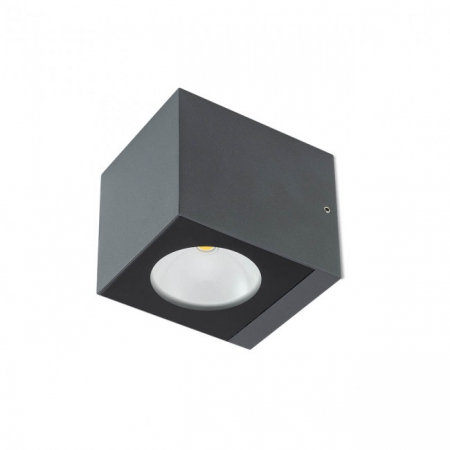 Aplica exterior Redo TEKO 90098 LED 6W h91 Ø 580lm 3000K IP65 Nedimabil Gri Inchis
