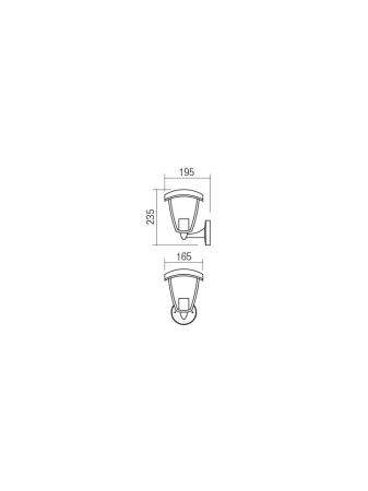 Aplica exterior Smarter Edmond 9154 Aluminiu turnat Negru mat E27 1X28W   IP44 [1]
