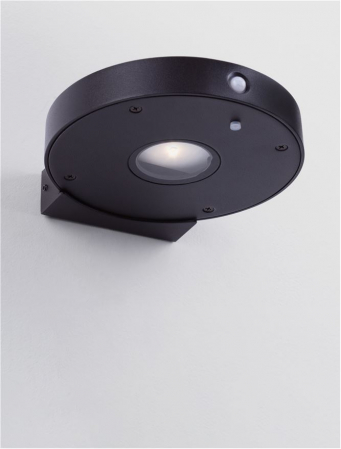 Aplica exterior solara cu senzor Nova Luce AIGO 9030580 LED 1.70W 3000K 145lm Sandy Black Die-Casting Aluminium & Clear Glass   IP65 [4]