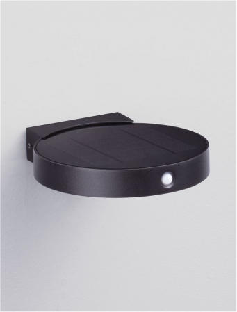 Aplica exterior solara cu senzor Nova Luce AIGO 9030580 LED 1.70W 3000K 145lm Sandy Black Die-Casting Aluminium & Clear Glass   IP65 [3]