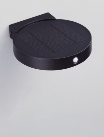 Aplica exterior solara cu senzor Nova Luce AIGO 9030580 LED 1.70W 3000K 145lm Sandy Black Die-Casting Aluminium & Clear Glass   IP65 [5]