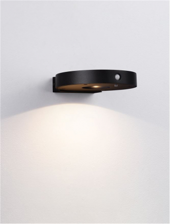 Aplica exterior solara cu senzor Nova Luce AIGO 9030580 LED 1.70W 3000K 145lm Sandy Black Die-Casting Aluminium & Clear Glass   IP65 [2]