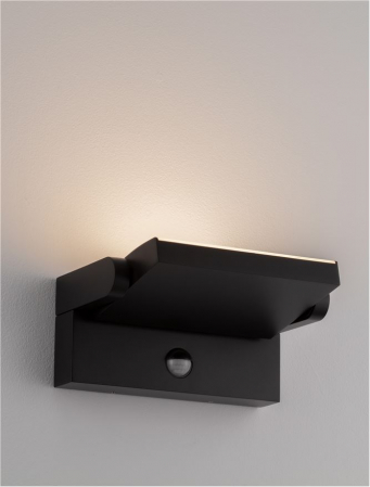 Aplica exterior solara cu senzor Nova Luce GERBER 9923423 LED 20W 3000K 1261lm Sandy Black Aluminium  IP54 [8]