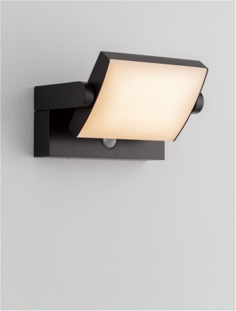 Aplica exterior solara cu senzor Nova Luce GERBER 9923423 LED 20W 3000K 1261lm Sandy Black Aluminium  IP54 [5]