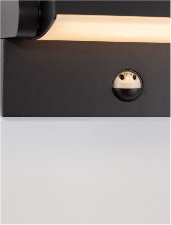 Aplica exterior solara cu senzor Nova Luce GERBER 9923423 LED 20W 3000K 1261lm Sandy Black Aluminium  IP54 [6]