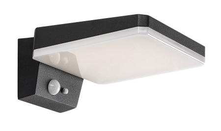 Aplice - Aplica exterior solara Rabalux Lasset LED 4,4W 200lm 4000KK aluminiu black stil modern DC 3.7V IP54 77078