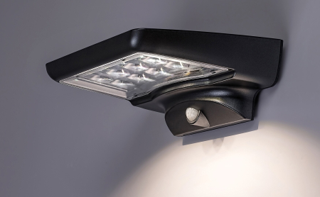 Aplica exterior solara Rabalux Moselle LED 4W 300lm 4000K plastic black stil modern DC 3.7V IP44 77014 [2]