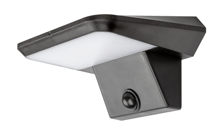 ILUMINAT EXTERIOR - Aplica exterior solara Rabalux Qesa LED 10W 460lm 4000KK plastic black stil modern DC 3.7V IP44 77005