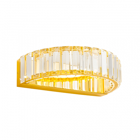 Aplică Incanti Akala LED 15W 3000K 1200lm 3 Step Dimming Metal Gold Decoratiuni Cristal IP20