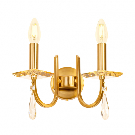 Aplică Incanti Elisir 2xE14 IES W2 23 50 Metal Alama Cristal IP20