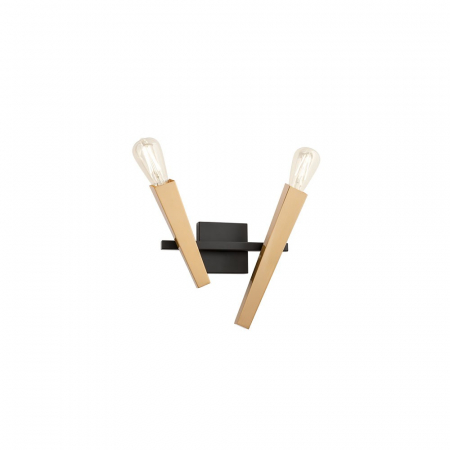 Aplica Incanti Galea IGL W2 06 12 E27 2x42W Metal BLACK/ANTIQUE BRASS IP20