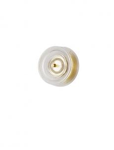 ILUMINAT - Aplica Nova Luce KEROS 9695282 Platinum Gold Aluminium & Structured Acrylic LED 6W 466lm 3000K IP20
