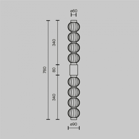 Aplica Maytoni Amulet MOD555WL-L13G3K LED 19W 3000K 800 Metal Gold IP20 [4]