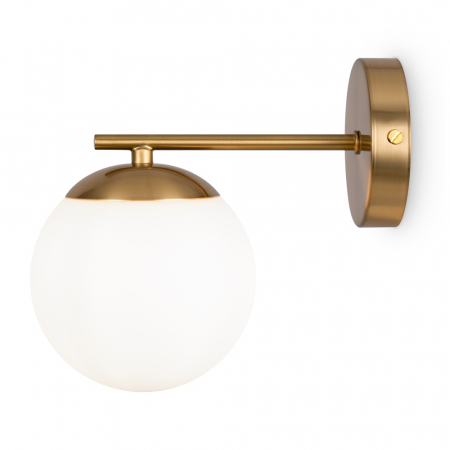 ILUMINAT - Aplica Maytoni Marble MOD187WL-01BS E27 1x60W -  Metal/Marble Brasss IP20
