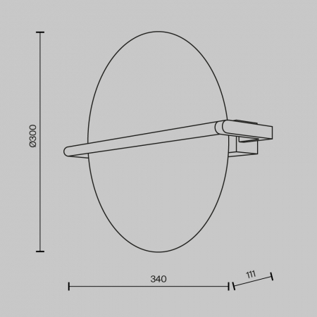 Aplica Maytoni Mira MOD279WL-L14G3K LED 14W 3000K 200lm Aluminiu Gold IP20 [3]