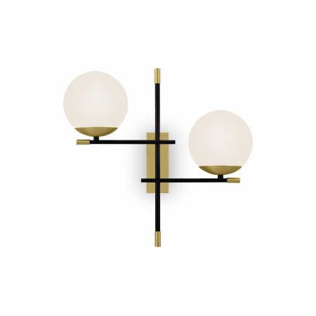 Aplica Maytoni Nostalgia MOD048WL-02G E14 2x40W -  Metal Black/Gold IP20 [3]
