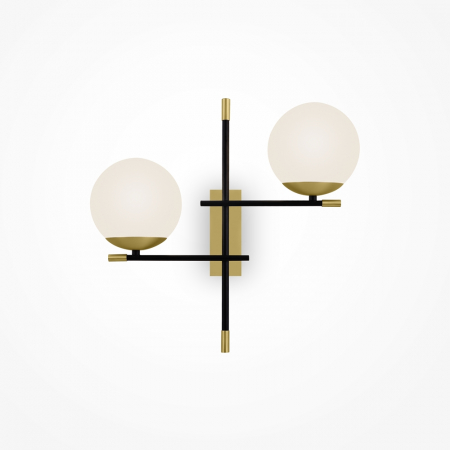 ILUMINAT - Aplica Maytoni Nostalgia MOD050WL-02G E14 2x40W -  Metal Black/Gold IP20