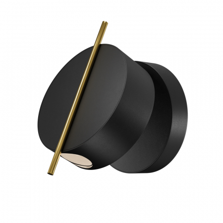 ILUMINAT - Aplica Maytoni Nuance MOD180WL-L4B3K1 LED 4W 3000K 200lm Metal Bkack/Gold IP20