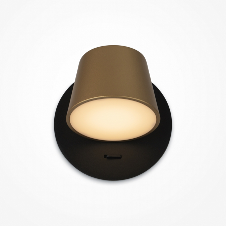 ILUMINAT - Aplica Maytoni Pixel MOD421WL-L6BBS3K LED 7W 3000K 350lm Metal/Acril Black/Gold IP20