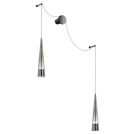 Aplica Maytoni Sintesi P090WL-L24CH3K LED 24W 3000K 840lm Metal/Glass Black/Chrome IP20 [3]