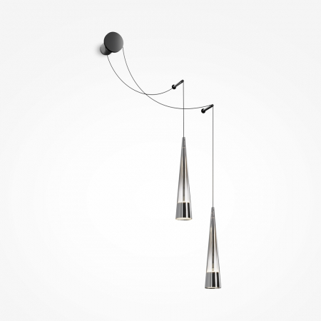 ILUMINAT - Aplica Maytoni Sintesi P090WL-L24CH3K LED 24W 3000K 840lm Metal/Glass Black/Chrome IP20