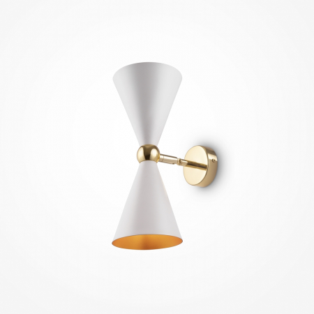 ILUMINAT - Aplica Maytoni Vesper MOD108WL-02WG E14 2x40W -  Metal White/Gold IP20
