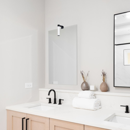 Aplica Milagro Apa mini LED 4W 240lm 3000K 230V Black Plastic IP44 [2]