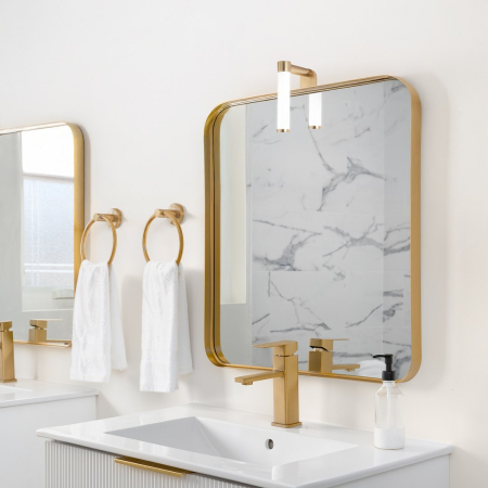 Aplica Milagro Apa mini LED 4W 340lm 4000K 230V Gold Plastic IP44 [1]