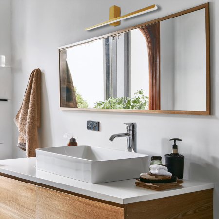 Aplica Milagro Artemis LED 13.8W 950Lm 4000K 230V Gold Metal & Plastic IP44 [2]