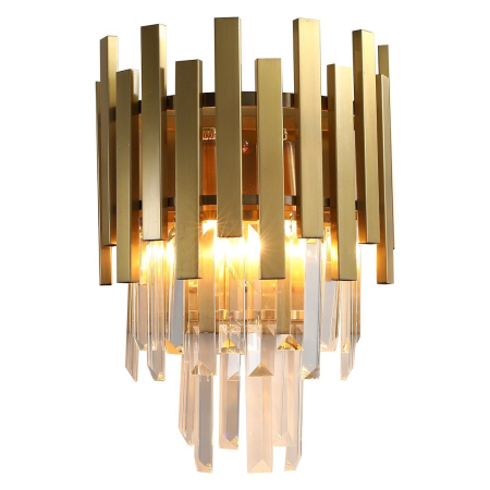 Aplică Milagro Aspen  2xE14 40W   230V/50Hz Gold Metal & Cristal IP20 [1]