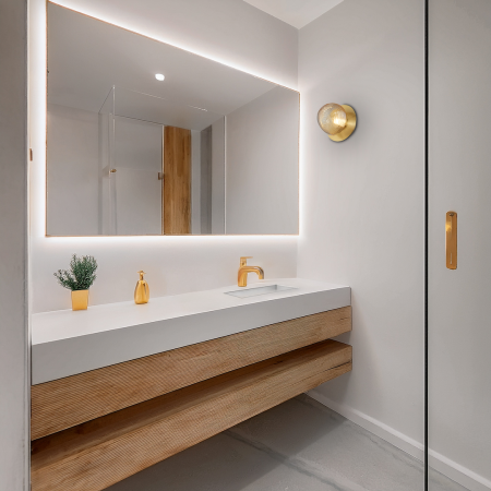 Aplica Milagro Bolla LED 3W 281lm 3000K 230V Gold Metal & Sticla IP20 [3]