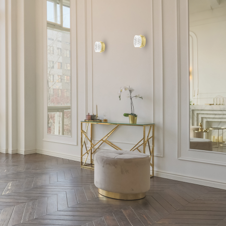 Aplica Milagro Elegance LED 9W 500lm 4000K 230V Gold Metal & Acril IP20 [1]