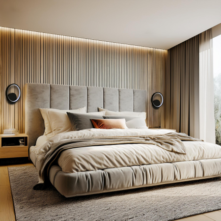 Aplica Milagro Hoop LED 7W  4000K 230V Black Metal & Plastic IP20 [3]