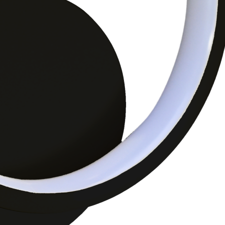 Aplica Milagro Hoop LED 7W  4000K 230V Black Metal & Plastic IP20 [1]