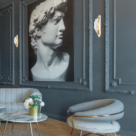 Aplică Milagro Largo  8W 500lm 4000K 230V/50Hz Gold Metal & Acril IP20 [2]