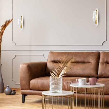 Aplică Milagro Largo  8W 500lm 4000K 230V/50Hz Gold Metal & Acril IP20 [1]