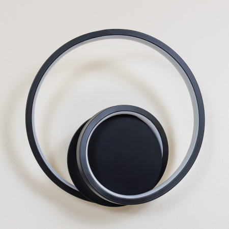 Aplica Milagro Lucero LED 13W 1000lm 4000K 230V Black Metal & Plastic IP20 [4]