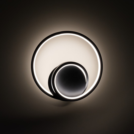 Aplica Milagro Lucero LED 13W 1000lm 4000K 230V Black Metal & Plastic IP20 [1]