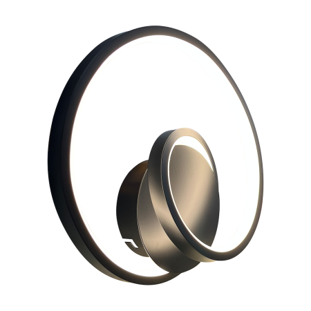 Aplice - Aplica Milagro Lucero LED 13W 1000lm 4000K 230V Black Metal & Plastic IP20